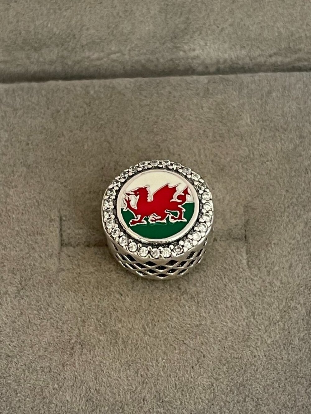 Pandora Wales Flag Exclusive Bead Charm